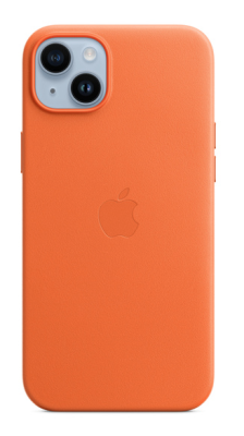 Фото 1 — Чехол защитный iPhone 14 Plus Leather Case Orange (original)