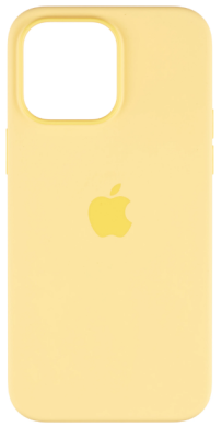 Фото 1 — Чехол защитный iPhone 14 Pro Silicone Case желтый (Copy)