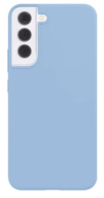 Фото 1 — Чехол защитный "vlp" Silicone case для Samsung S22, серо-голубой