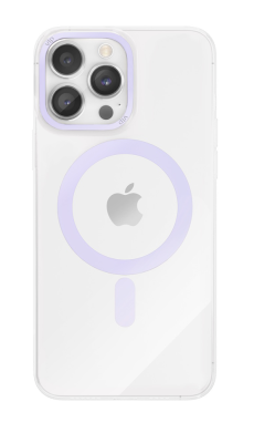 Фото 1 — Чехол защитный "vlp" Line case with MagSafe для iPhone 14 Pro, фиолетовый