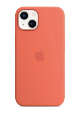 Фото 1 — Чехол защитный iPhone 13 Silicone Case темно-оранжевый (Copy)