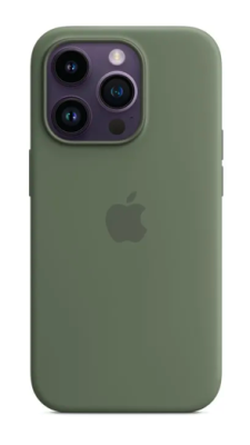 Фото 1 — Чехол защитный iPhone 14 Pro Max Silicone Case темно-зеленый (Copy)