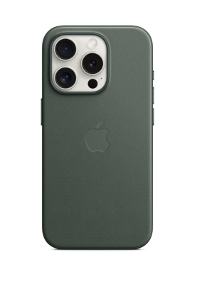 Фото 1 — Чехол защитный iPhone 15 Pro Max FineWoven Case with MagSafe Premium Evergreen